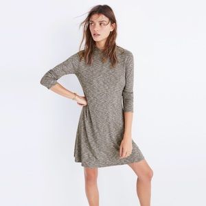 City Block Ribbed Mockneck Dress